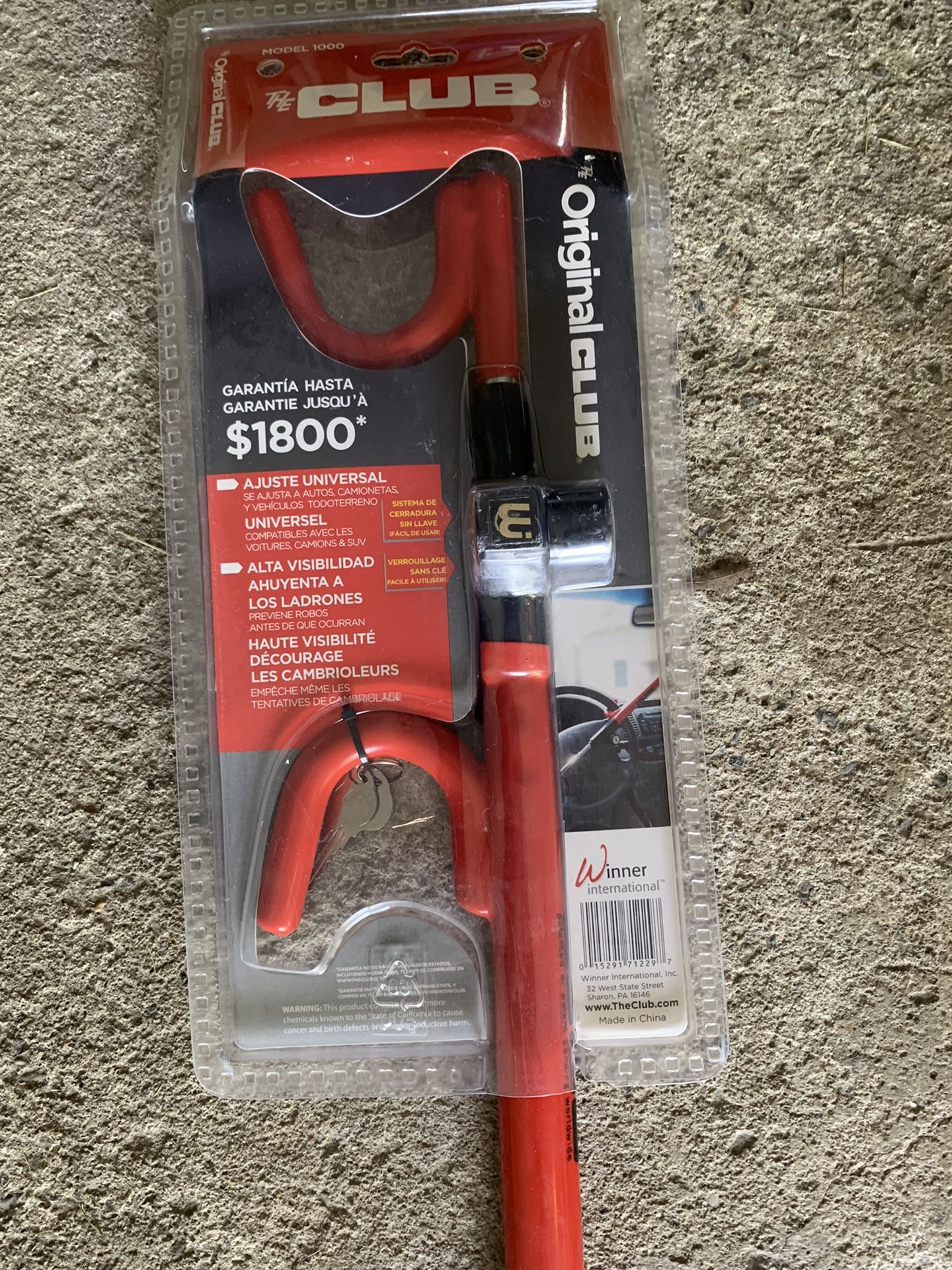 Steering Wheel Lock Never Opened