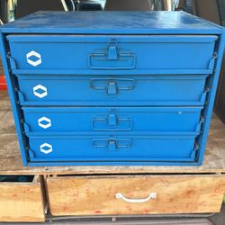 Steel Compartment Tool Hardware Box 