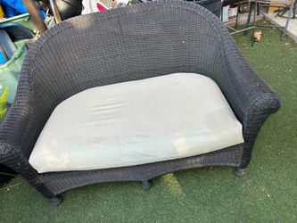 Restoration hardware patio type chair seats sofa couch