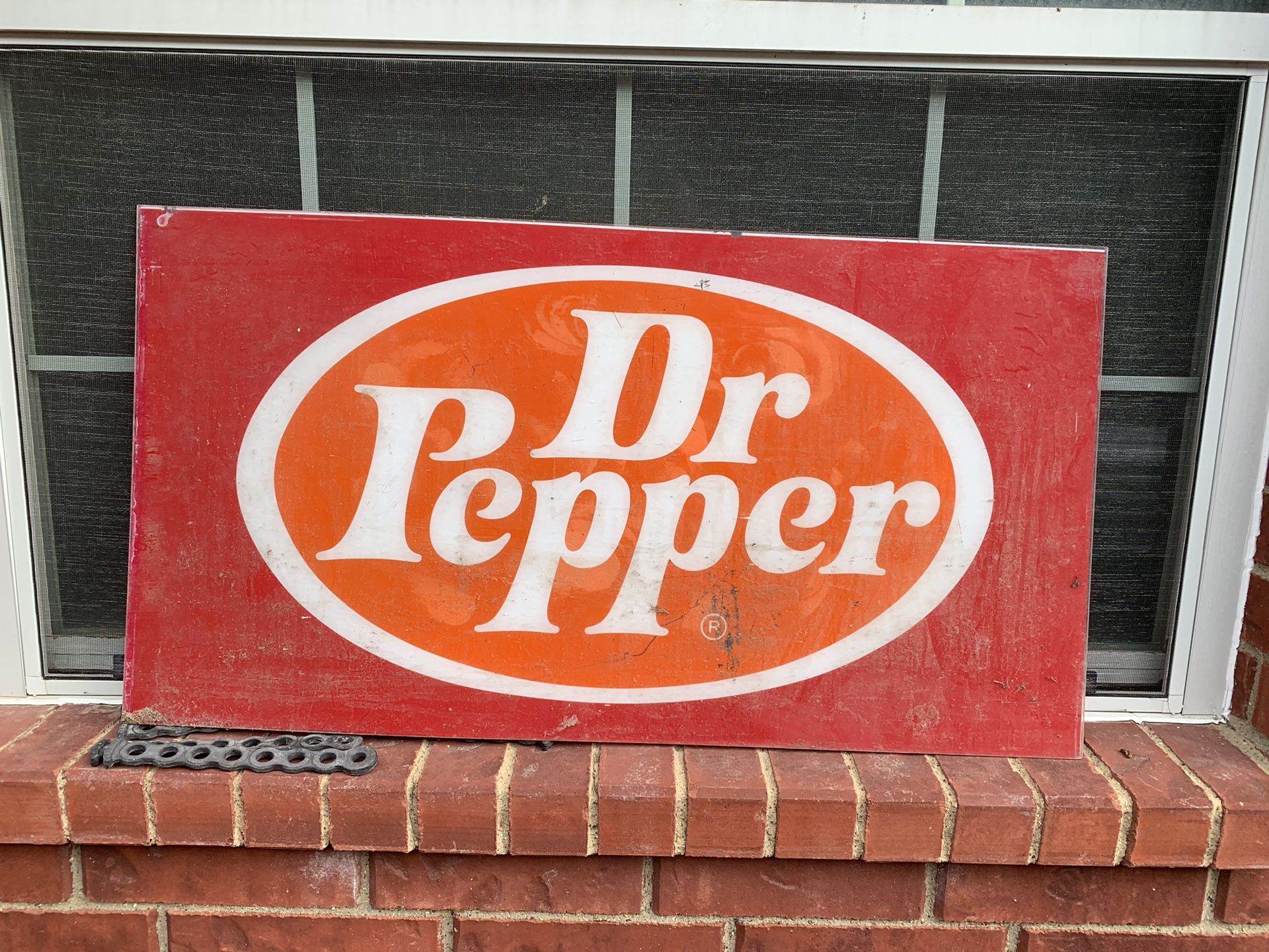 Acrylic/PlexiGlass Dr Pepper Sign