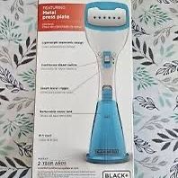 BLACK + DECKER HGS100T Compact Garment Steamer, Blue - Sealed