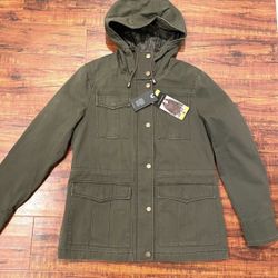 Lucky Brand Anorak Army Color Jacket size Small NWT