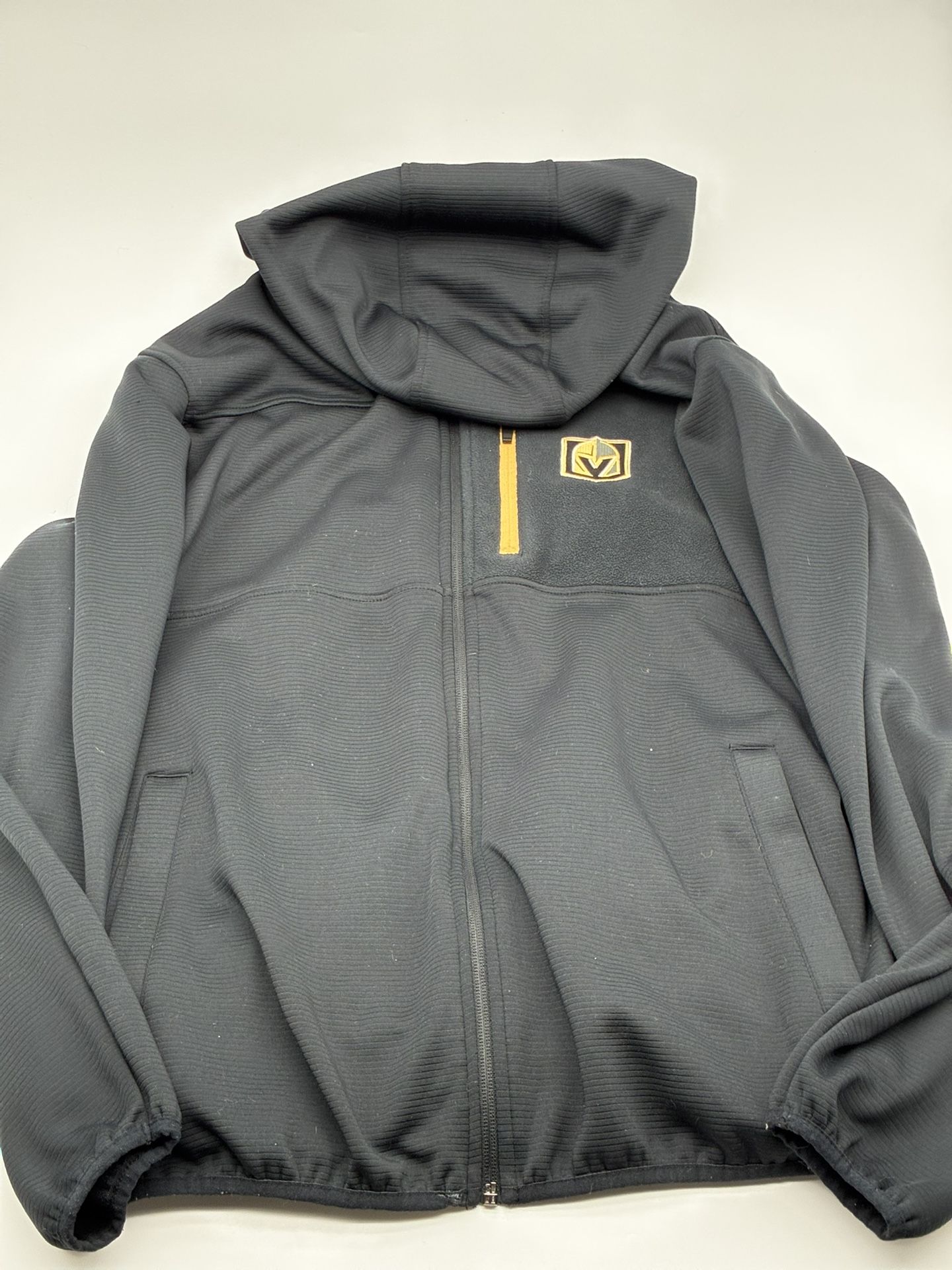 Vegas Golden Knights Full-Zip Hoodie Jacket Men’s Large Black Gold NHL G-III