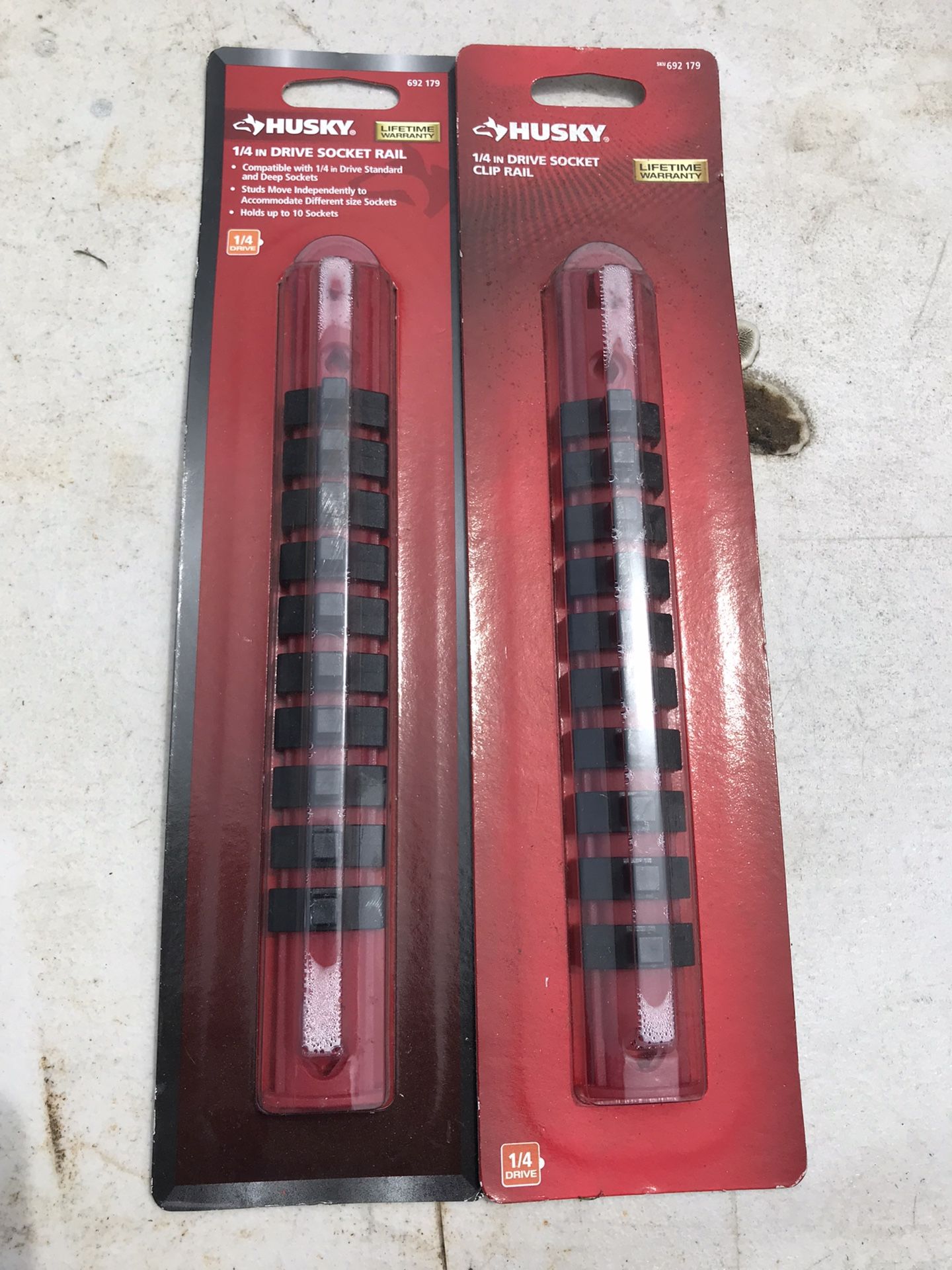 1/4” Drive Socket Rail & Clip Rail