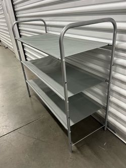 3-Tier Metal Shoe Rack