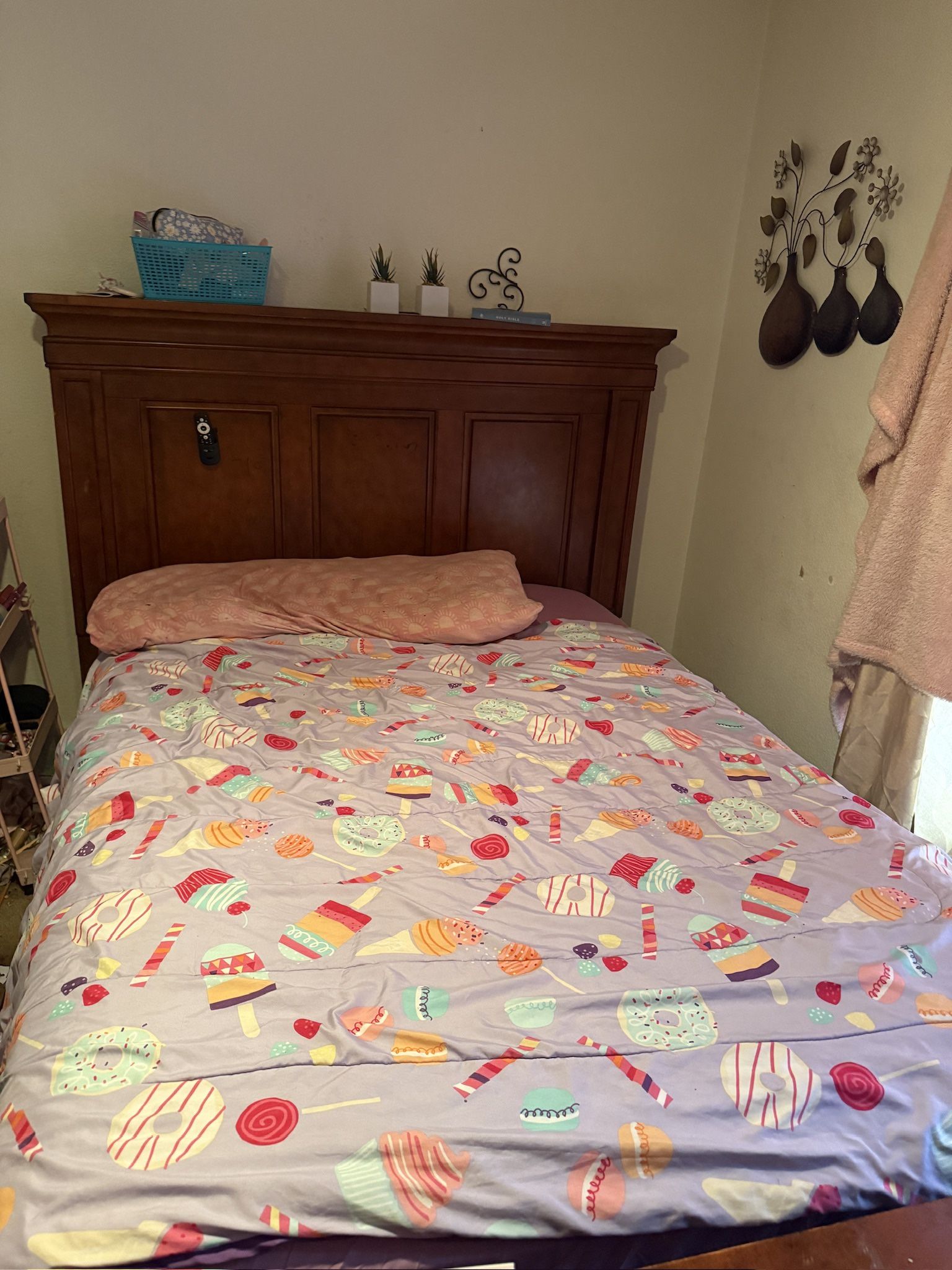 Larger Bed Frame And Long Matching Dresser