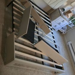 ANCTOR Queen Size Bed Frame with 3 Drawers