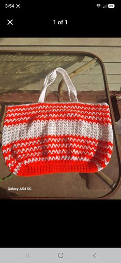 Crochet Orange Purse
