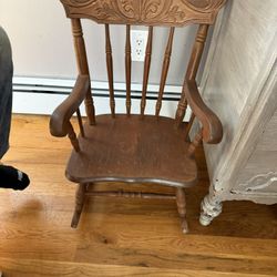 Kid's Amish Solid Wood Rocking Chair