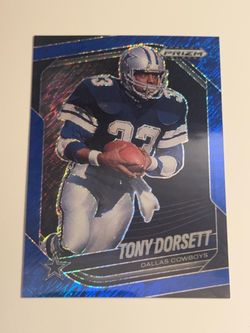 Tony Dorsett Dallas Cowboys Panini Prizm Blue /35
