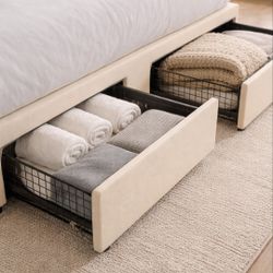 Queen Bed Frame with Storage 