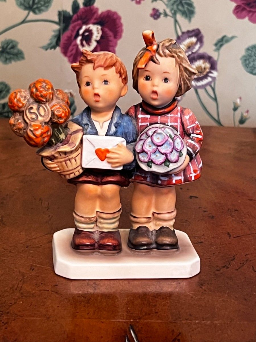 Rare Vintage Hummel Goebel The Love Lives On 50th Anniversary Figurine Sculpture House Decor