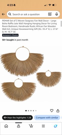 Boho Seagrass Wall Decor