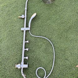 Stainless steel waterfall shower for bathroom.