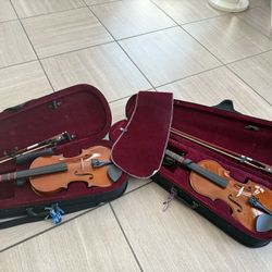 Mendini By Cecilio 1/2 Violin Set For Beginner