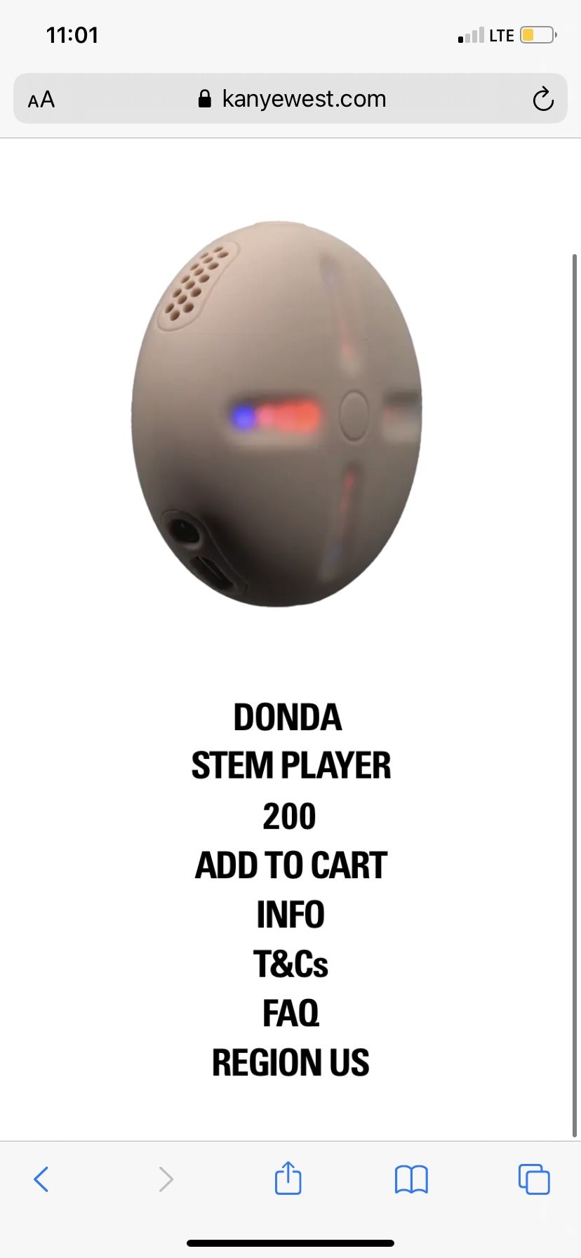 Kanye West Stem Player