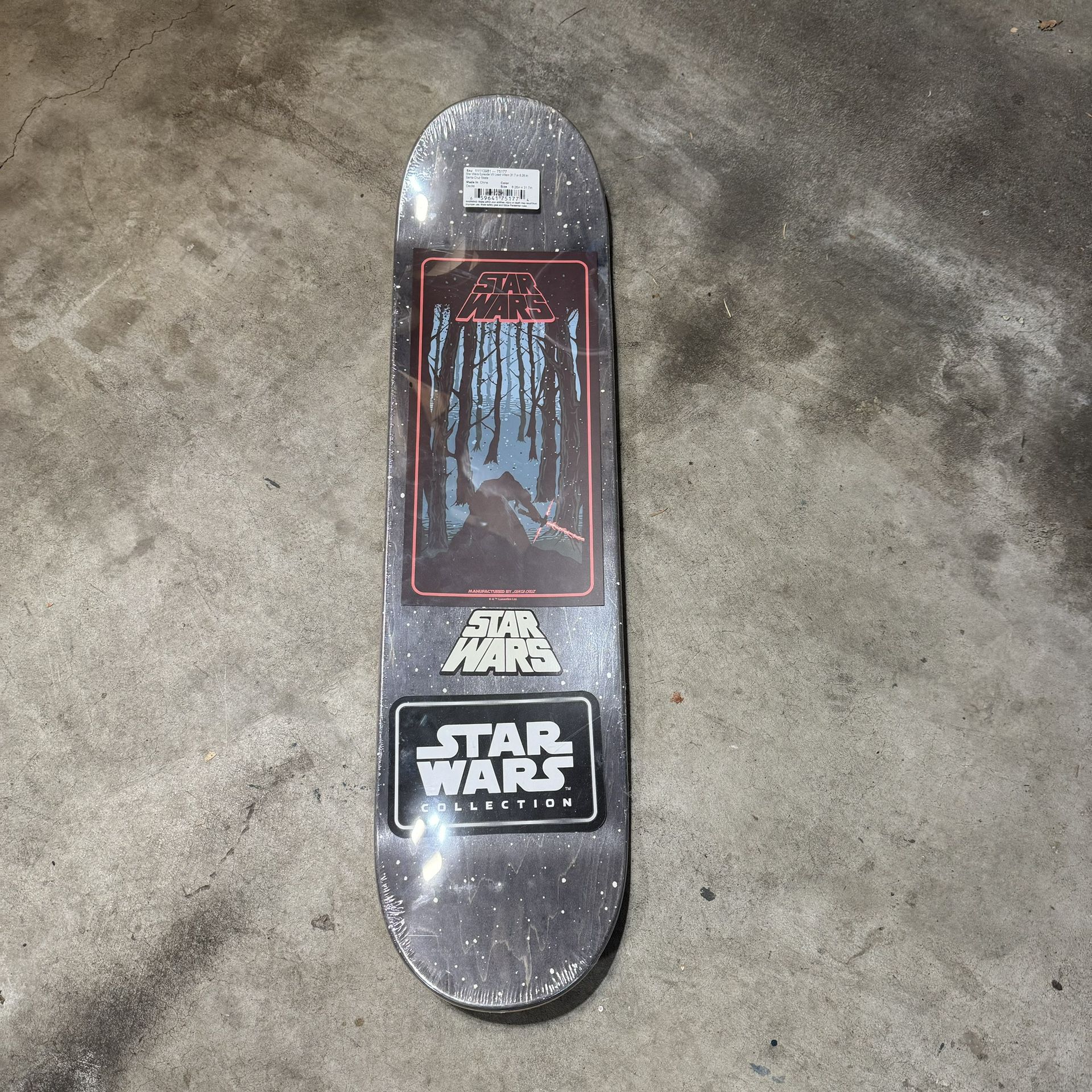 NEW Santa Cruz Star Wars Kylo Ren Skate Deck Skateboard