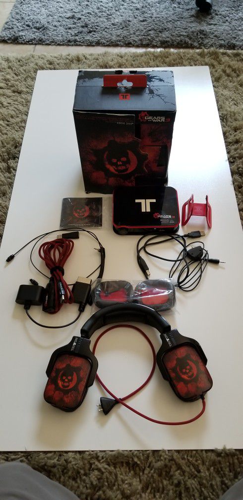 Gears Of War Headphones With DAC Amplifier Gaming 7.1 Headset