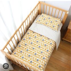 Emenpy 100% cotton crib With Mattress 
