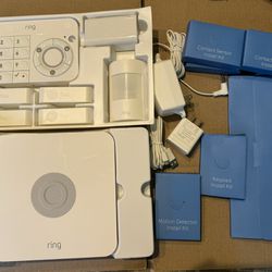 Never Used Ring 8pc Alarm system / security 