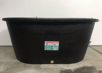 Tuff stuff oval stock tank 100 gallon with drainage new