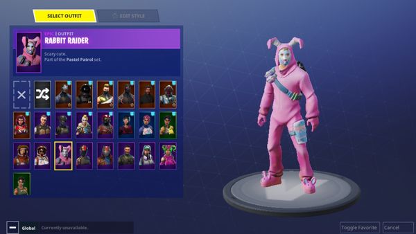fortnite account - rabbit raider fortnite loading screen