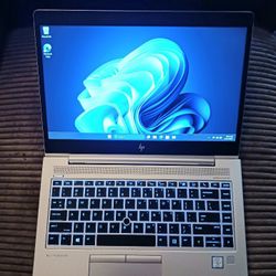 HP EliteBook 14" Laptop Intel Core i7 CPU 16 GB RAM 256 GB SSD Webcam 1080P FHD LCD Wi-Fi & Bluetooth Wireless Windows 11 Professional 