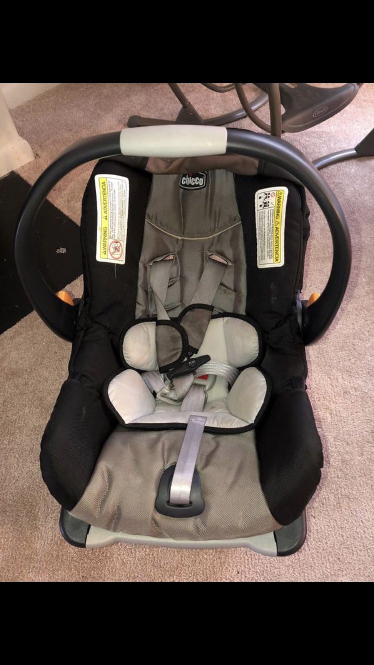 Chicco car seat and the base