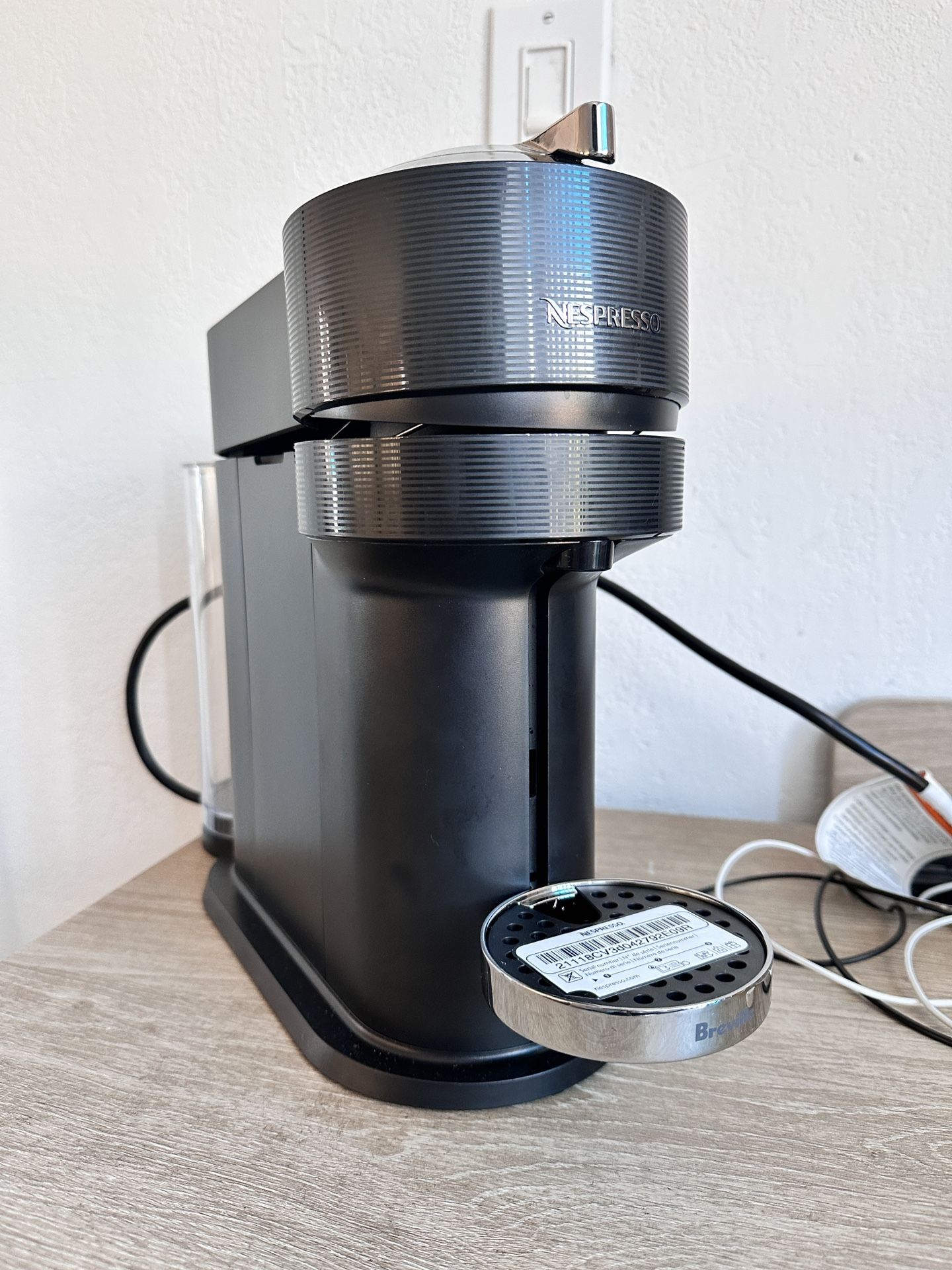 Nespresso VertuoPlus Coffee and Espresso Machine by De'Longhi 38 ounces Matte Black