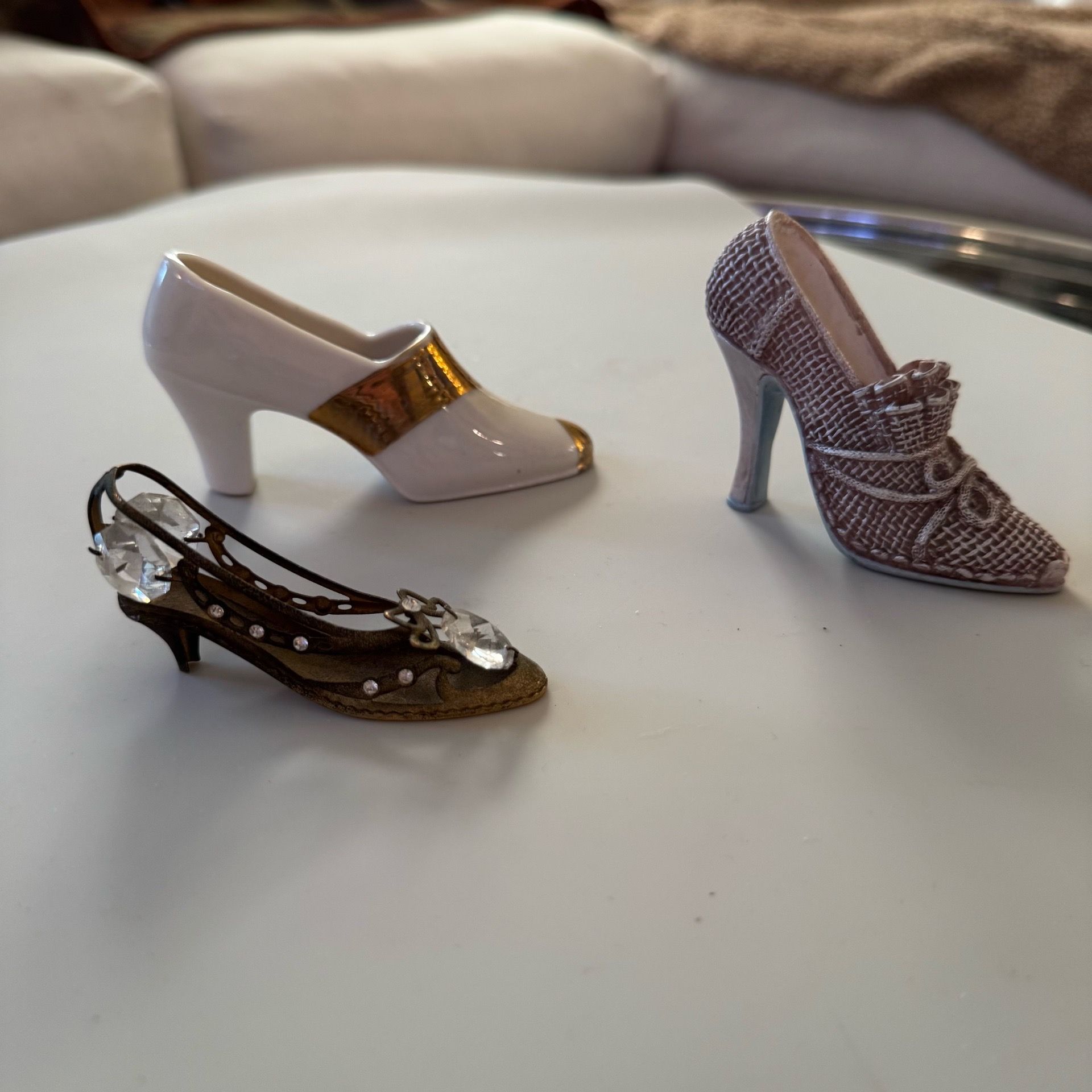 Miniature Shoe Figurine - Set of 3