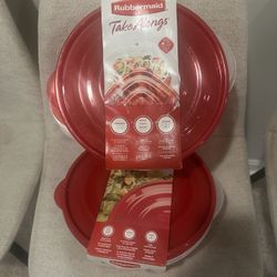 Rubbermaid 2 Container With Lids