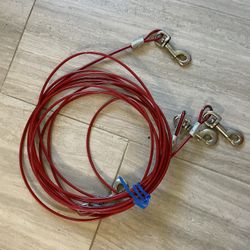 Leash Run Dog Wire Rope 