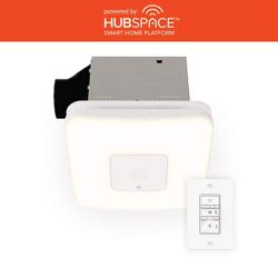 Commercial Electric 80/110 CFM Smart Bathroom Exhaust Fan Bluetooth Speaker Hubspace BF1112