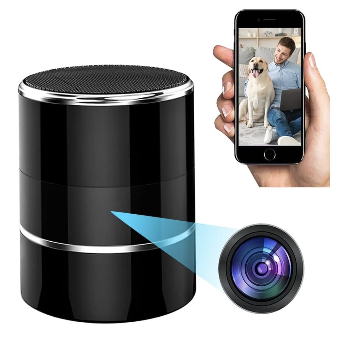 Cámara de Seguridad Multifuncional con Altavoz Bluetooth