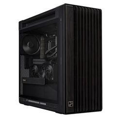 Brand New ASUS ProArt PA602 Wood Edition - Tempered Glass Panel E-ATX PC case, 420 mm Radiator Support, 1x 140 mm + 2X 200 mm pre-Installed Fans, Powe