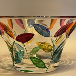 Murano Hand Painted Candy Dish