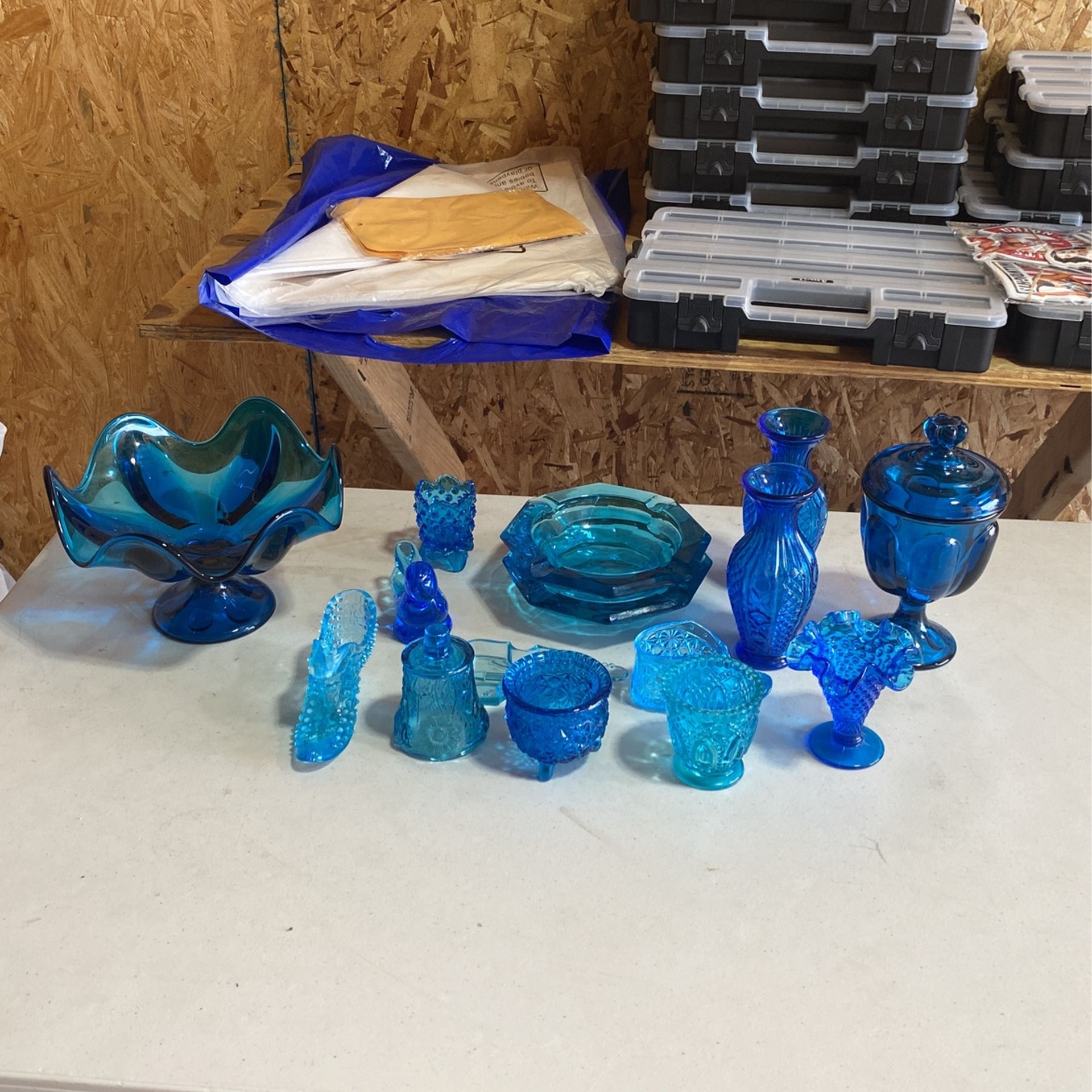 Blue Vintage Glass