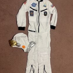 New xl kids youth astronaut space jumpsuit costume helmet pants white   Bundle deals available, feel free to message me with offers or questions.  ple