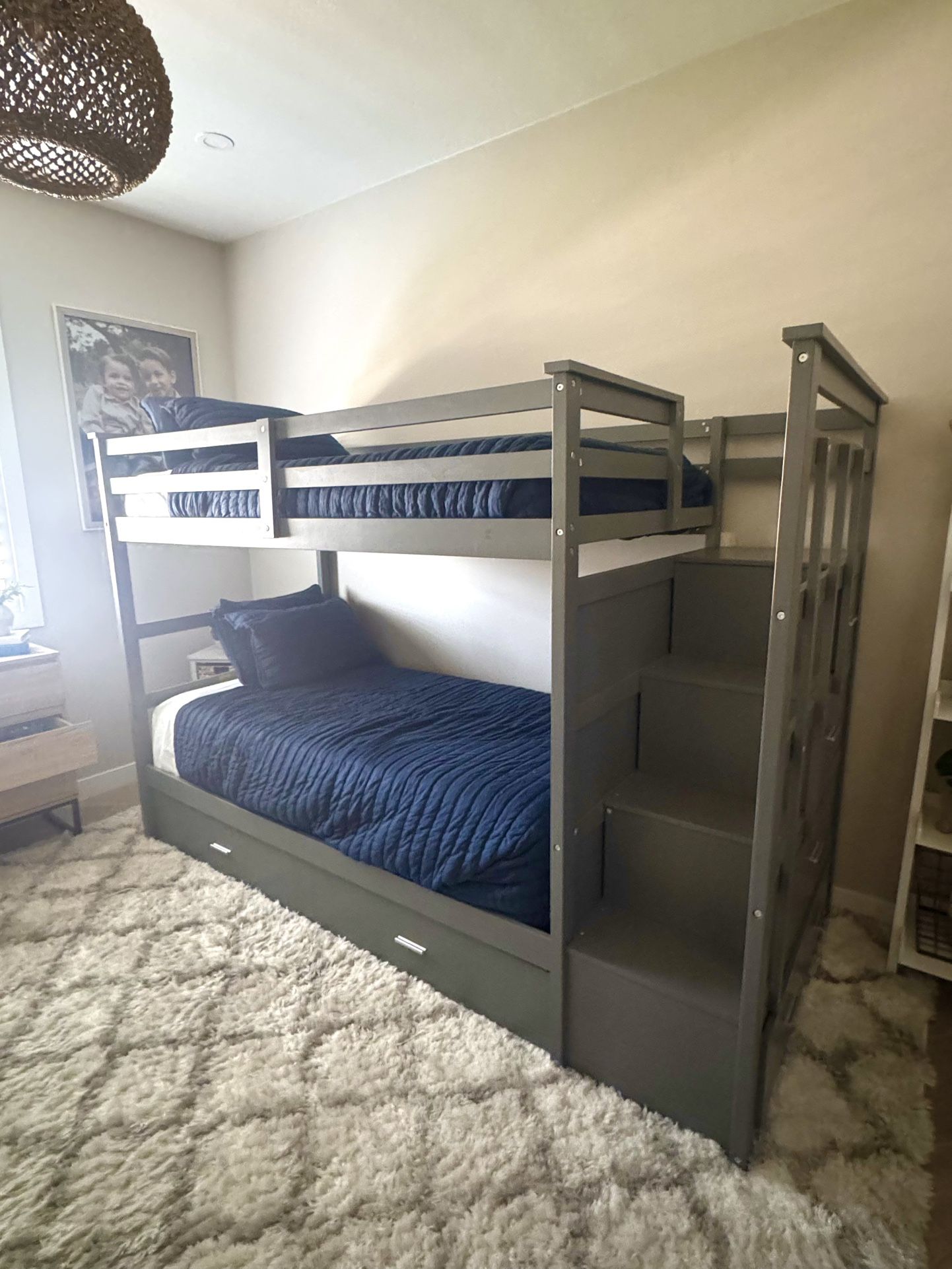 Bunk Bed With Trundle And Drawers
