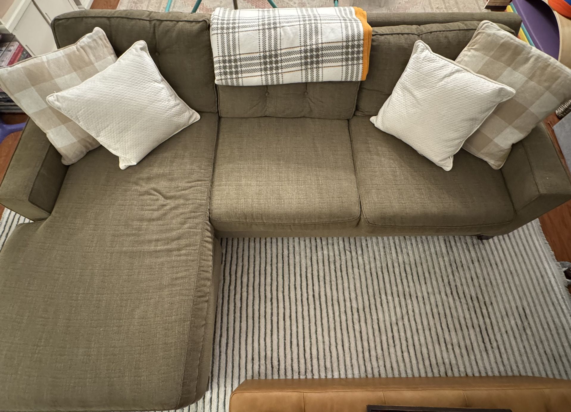 Lightly Used L-shaped 3 Seat Couch