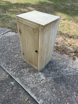 Small Wooden Cabinet with Single Door