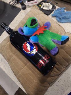 Grateful Dead, 1996 1st edition unwine and dancing bear plush.