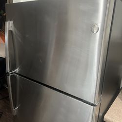 Stainless Steel GE Refrigerator