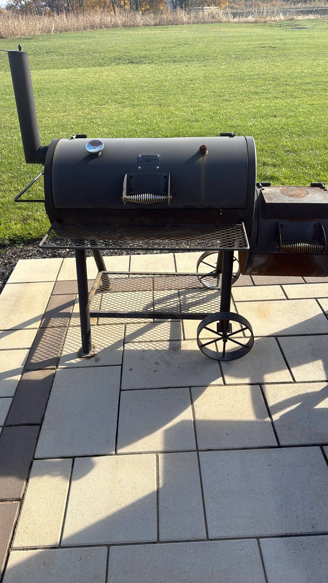 Oklahoma Joe’s offset smoker