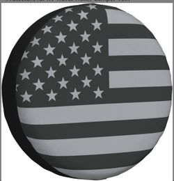 Tire cover flag