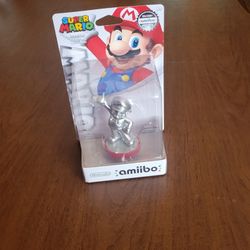 Mario Silver Amiibo Super Mario Nintendo Mini Figure Edition NEW 
SEALED.  UPC 07. @2015 Nintendo.
Weight 4oz plus shipping materials.