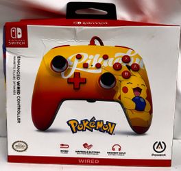 Nintendo Switch Power A Pikachu Pokemon Wired Controller
