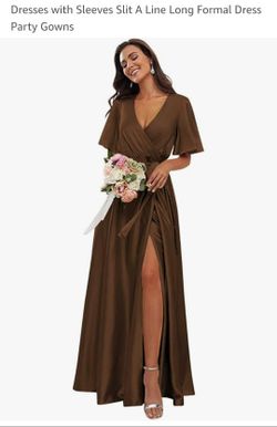 Chocolate Brown Bridesmaid Dress