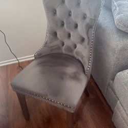 Six New Modern Grey Chairs