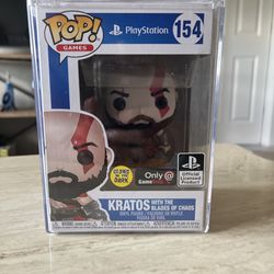 Kratos With The Blades Of Chaos GameStop Glow In The Dark Exclusive 